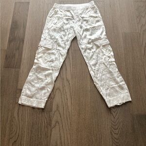 Satin Cargo Pants